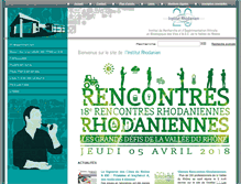Tablet Screenshot of institut-rhodanien.com